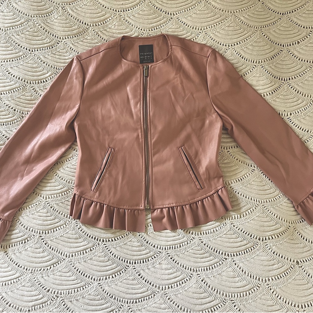 Primark Pink Vegan Pleather Jacket